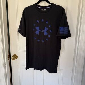 Under Armour Men's Black Tee with  Logo